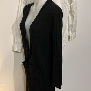 🌈 Derek Heart long acrylic open cardigans with braided back Large